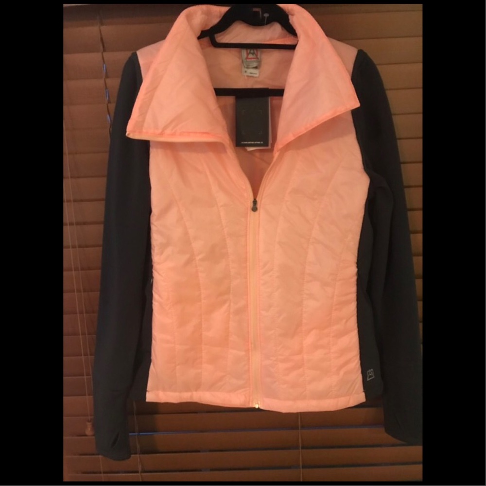 NWT 2-In-1 Jacket/Vest (Peach/Grey) w/ Zip-Off Slv